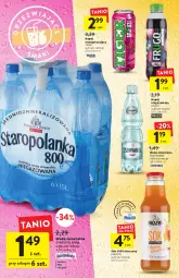 Gazetka promocyjna Intermarche - Gazetka Intermarche - Gazetka - ważna od 21.09 do 21.09.2022 - strona 28 - produkty: Sok, Tiger, Woda mineralna, Napój niegazowany, Staropolanka, Woda, Napój, Cisowianka