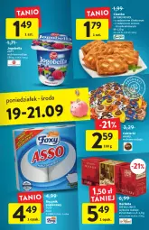 Gazetka promocyjna Intermarche - Gazetka Intermarche - Gazetka - ważna od 21.09 do 21.09.2022 - strona 39 - produkty: Ser, Papier, Cukier, Zott, Bell, Wawel, Ręcznik, Rolki, Foxy, Bella, Cukierki, Jogobella, Herbata
