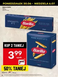 Gazetka promocyjna Delikatesy Centrum - Franczyza DC27 Poniedziałek - Gazetka - ważna od 06.07 do 06.07.2025 - strona 22 - produkty: Makaron, Barilla