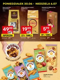 Gazetka promocyjna Delikatesy Centrum - Franczyza DC27 Poniedziałek - Gazetka - ważna od 06.07 do 06.07.2025 - strona 34 - produkty: Ciastka, Kawa ziarnista, Kawa mielona, Kawa, Lavazza, Herbata