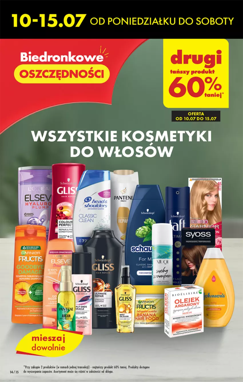 Gazetka promocyjna Biedronka - Od czwartku - ważna 13.07 do 19.07.2023 - strona 14 - produkty: Fa, Garnier, Rama, Tran