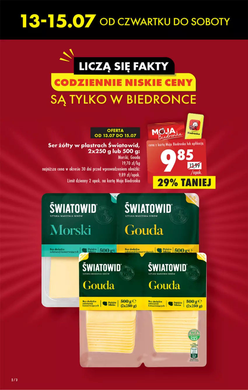 Gazetka promocyjna Biedronka - Od czwartku - ważna 13.07 do 19.07.2023 - strona 2 - produkty: Gouda, Ser