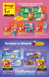 Gazetka promocyjna Biedronka - Od czwartku - Gazetka - ważna od 19.07 do 19.07.2023 - strona 44 - produkty: Ciastka, Rama, Mlekovita, Tran, Lody, Zielona Budka, Nestea, Milka, Mleko, Fa