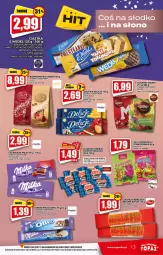 Gazetka promocyjna Topaz - Gazetka - Gazetka - ważna od 10.11 do 10.11.2021 - strona 13 - produkty: Ciastka, Top, Sok, Cukier, Lindor, Dr Gerard, Wawel, Czekolada, Delicje, Baton, Aksam, Cukierki, Artur, Oreo, Krakersy, Lindt, Milka