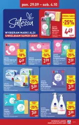 Gazetka promocyjna Aldi - Pełna oferta - Gazetka - ważna od 04.10 do 04.10.2025 - strona 15 - produkty: Tampony, Chusteczki, Podpaski, Chusteczki do higieny, Wkładki