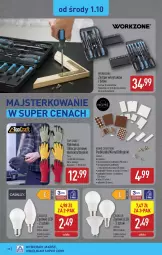 Gazetka promocyjna Aldi - Pełna oferta - Gazetka - ważna od 04.10 do 04.10.2025 - strona 28 - produkty: Zestaw wkrętaków, Top, Mop, Wkręt, Rękawice, Rękawice robocze, Podkład