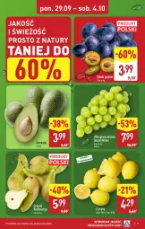 Gazetka promocyjna Aldi - Pełna oferta - Gazetka - ważna od 04.10 do 04.10.2025 - strona 3 - produkty: Cytryny, Gruszki, Winogrona, Wino