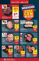 Gazetka promocyjna Aldi - Pełna oferta - Gazetka - ważna od 04.10 do 04.10.2025 - strona 34 - produkty: Kurczak, Sok, Sokołów, Tatar wołowy, Karkówka wieprzowa, Mięsne specjały, Golden Seafood, Burger, Mintaj, Mięso