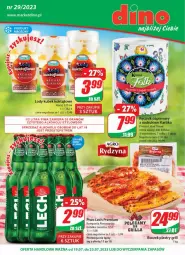 Gazetka promocyjna Dino - G29 - Gazetka - ważna od 25.07 do 25.07.2023 - strona 1 - produkty: Piwa, Piwo, Gra, Papier, Lody, Ręcznik, Boczek, Kubek, Grill, Lech Premium, Fa