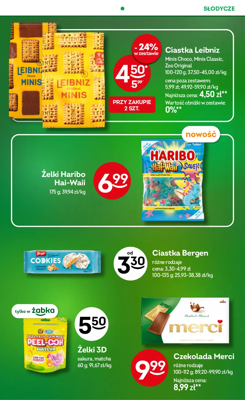 Gazetka promocyjna Żabka - gazetka-promocyjna-31-32-2026 - ważna 29.07 do 11.08.2026 - strona 34 - produkty: Ciastka, Czekolada, Gin, Haribo, Merci
