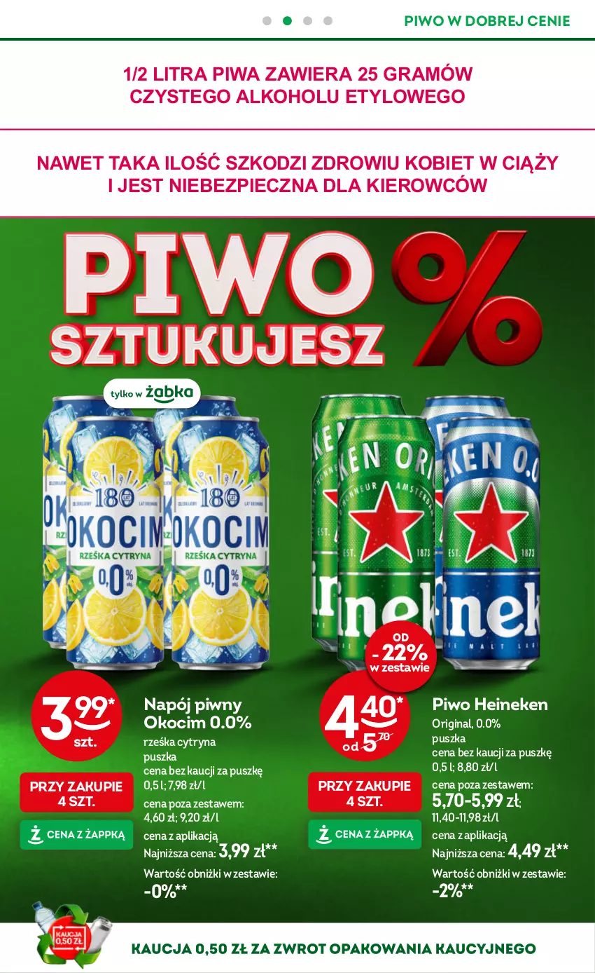 Gazetka promocyjna Żabka - gazetka-promocyjna-31-32-2026 - ważna 29.07 do 11.08.2026 - strona 44 - produkty: Gin, Gra, Heineken, Koc, Napój, Okocim, Piec, Piwa, Piwo