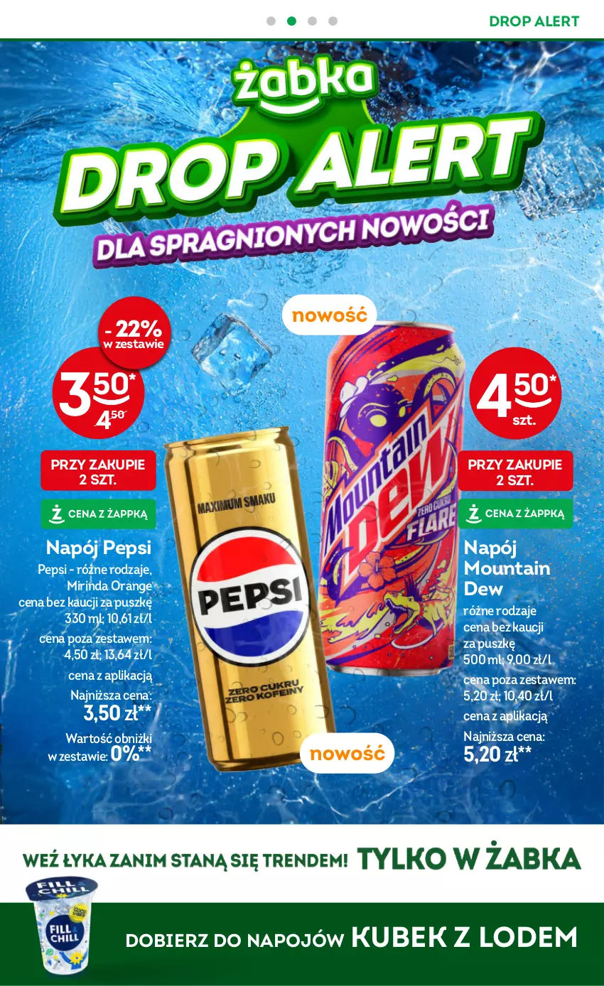 Gazetka promocyjna Żabka - gazetka-promocyjna-31-32-2026 - ważna 29.07 do 11.08.2026 - strona 7 - produkty: Kubek, Mirinda, Napój, Pepsi