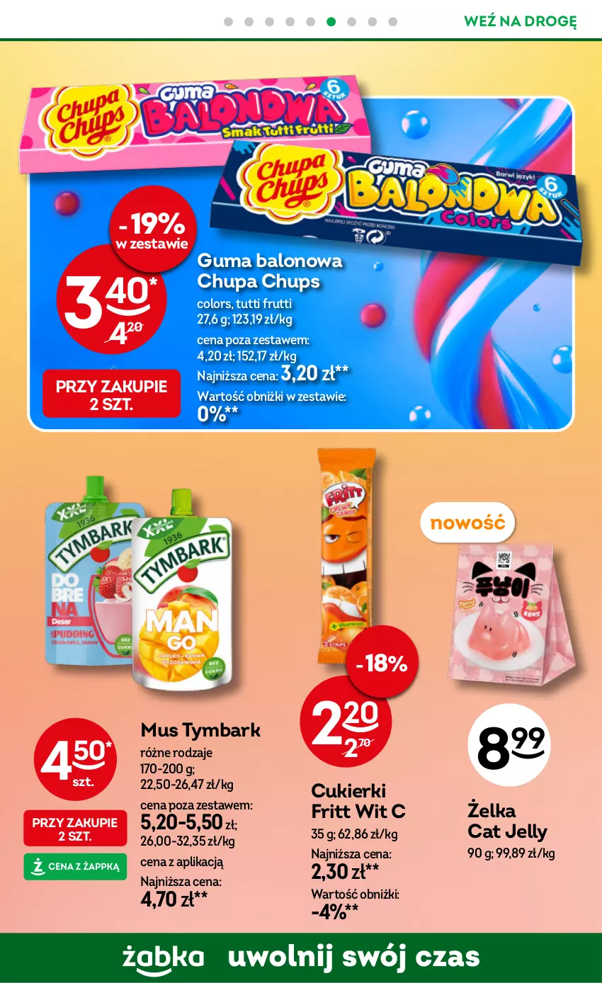 Gazetka promocyjna Żabka - gazetka-promocyjna-31-32-2026 - ważna 29.07 do 11.08.2026 - strona 75 - produkty: Chupa Chups, Cukier, Cukierki, Mus, Tymbark