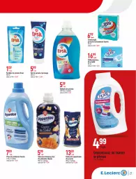 Gazetka promocyjna E Leclerc - Gazetka - ważna od 25.02 do 25.02.2023 - strona 21 - produkty: Odkamieniacz, Odplamiacz, Płyn do płukania, Chusteczki, Balsam do prania, Fa