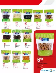 Gazetka promocyjna E Leclerc - Gazetka - ważna od 25.02 do 25.02.2023 - strona 5 - produkty: Orzechy włoskie, Migdały łuskane, Migdały, Stek, Daktyle, Rodzynki, Figi