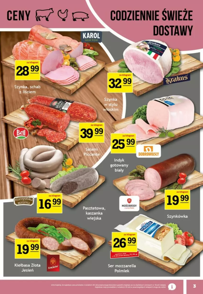 Gazetka promocyjna Gram market - ważna 20.11 do 26.11.2024 - strona 11 - produkty: Kiełbasa, Mozzarella, Ser, Szynka