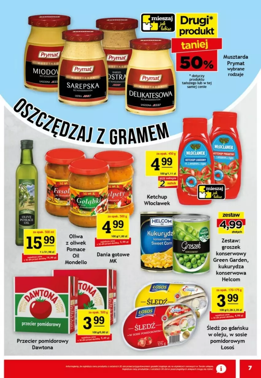 Gazetka promocyjna Gram market - ważna 20.11 do 26.11.2024 - strona 15 - produkty: Dania gotowe, Dawtona, Dell, Groszek, HELCOM, Kukurydza, Kukurydza konserwowa, Olej, Oliwa, Ser, Sos