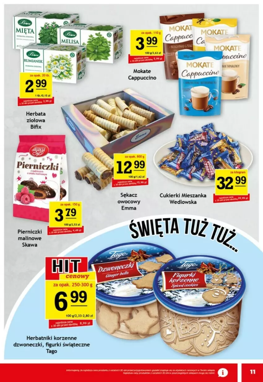 Gazetka promocyjna Gram market - ważna 20.11 do 26.11.2024 - strona 3 - produkty: Cappuccino, Cukier, Cukierki, Herbatniki, Kawa, Sękacz, Tago