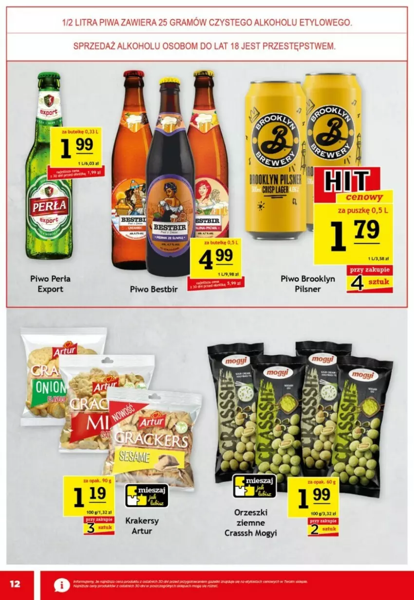 Gazetka promocyjna Gram market - ważna 20.11 do 26.11.2024 - strona 4 - produkty: Artur, Krakersy, Orzeszki, Orzeszki ziemne, Piwo