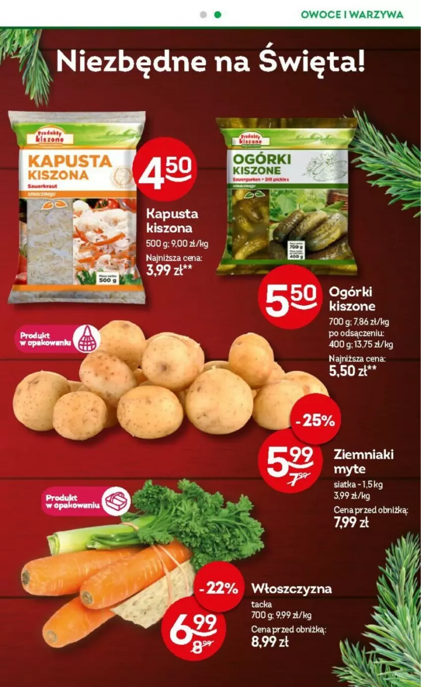 Gazetka promocyjna Żabka - ważna 18.12.2024 do 01.01.2025 - strona 25 - produkty: Fa, Owoce, Warzywa, Ziemniaki