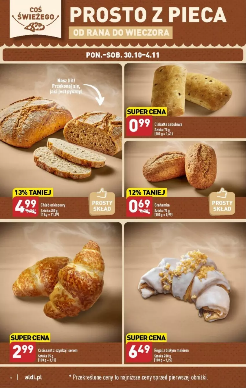 Gazetka promocyjna Aldi - ważna 30.10 do 04.11.2023 - strona 36 - produkty: Croissant, Piec, Ser
