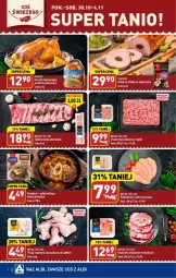 Gazetka promocyjna Aldi - Gazetka - ważna od 04.11 do 04.11.2023 - strona 38 - produkty: Kurczak, Por, Karkówka wieprzowa, Mięsne specjały, Morliny, Piekarnik, Fa