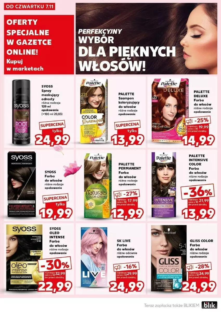 Gazetka promocyjna Kaufland - ważna 12.11 do 13.11.2024 - strona 15 - produkty: Fa, Farba do włosów, LG, Oleo, Palette, Syoss, Szampon