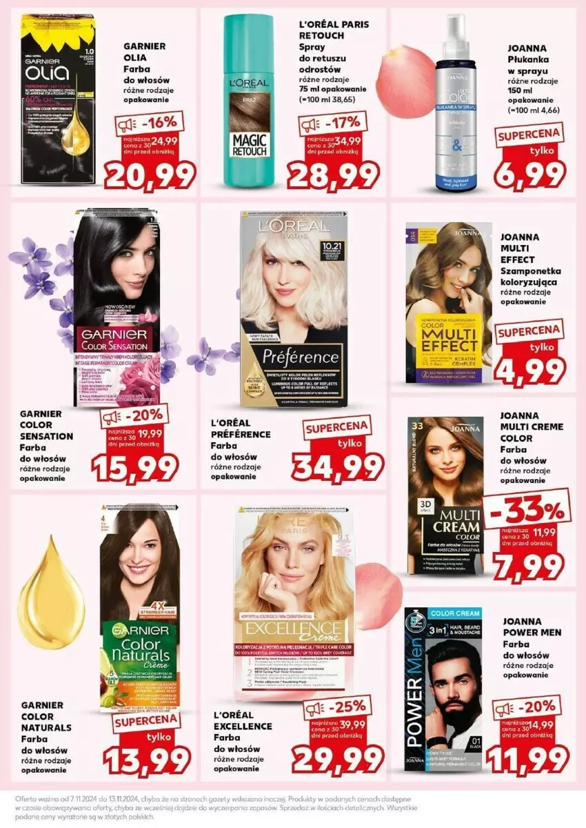 Gazetka promocyjna Kaufland - ważna 12.11 do 13.11.2024 - strona 16 - produkty: Dior, Fa, Farba do włosów, Garnier, Joanna, Sati, Szampon, Tusz