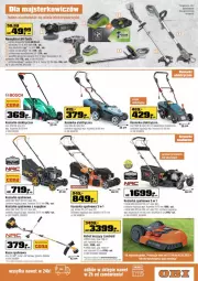 Gazetka promocyjna Obi - Gazetka OBI - Gazetka - ważna od 10.05 do 10.05.2021 - strona 7 - produkty: Noż, Gry, Kosiarka spalinowa z napędem, Nożyce, Szlifierka kątowa, Kosz, Warka, Wkręt, Robot, Szlifierka, Kasza, Kosiarka, Akumulator