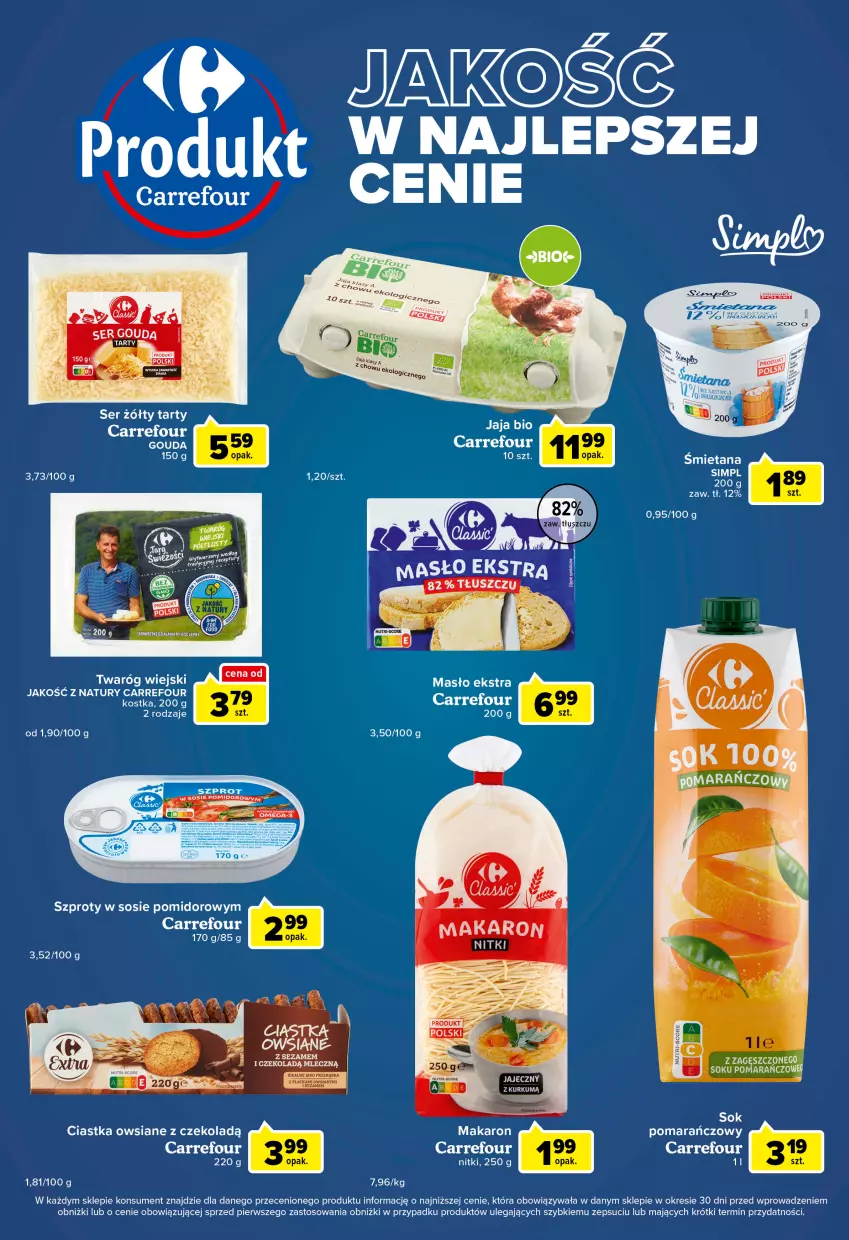 Gazetka promocyjna Carrefour - Gazetka Express - ważna 10.01 do 16.01.2023 - strona 4 - produkty: Sezam, Sok