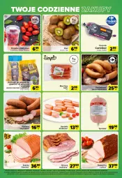 Gazetka promocyjna Carrefour - Gazetka Express - Gazetka - ważna od 16.01 do 16.01.2023 - strona 5 - produkty: Piec, Polędwica, Ser, Koc, Czosnek, Serdelki, Kosz, Kiwi, Ziemniaki, Siatka, Szynka, Boczek, Kiełbasa, Pomidory