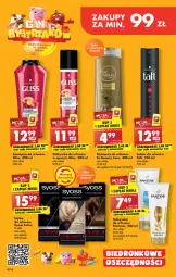 Gazetka promocyjna Biedronka - W tym tygodniu - Gazetka - ważna od 08.10 do 08.10.2022 - strona 40 - produkty: Pantene, Taft, Szampon, Syoss, Lakier do włosów, Be Be, Odżywka, Lakier, Farba do włosów, Fa