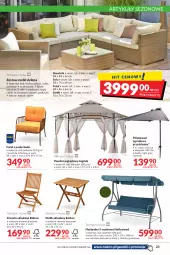 Gazetka promocyjna Makro - [Oferta promocyjna] Artykuły spożywcze i przemysłowe - Gazetka - ważna od 04.04 do 04.04.2022 - strona 23 - produkty: Krzesło składane, Gra, Huśtawka, Granat, Stolik, Sofa, Parasol, Narożnik, Poducha, Krzesło, Fotel, Poduszka, GRID, Fa