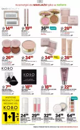 Gazetka promocyjna Drogerie Natura - Gazetka Drogerie Natura - Gazetka - ważna od 21.08 do 21.08.2025 - strona 7 - produkty: Makijaż, Palette, Por, Puf, Błyszczyk do ust, KOBO, Rozświetlacz, Tusz, Puder do twarzy, Kredka, Puder, Paleta, Krem bb, Aksam, Bronzer
