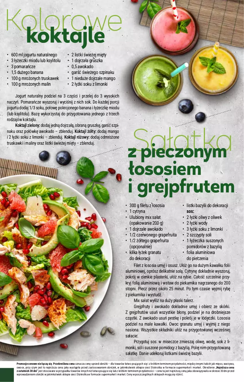 Gazetka promocyjna Stokrotka - Supermarket Opole/Radom - ważna 27.02 do 05.03.2025 - strona 18 - produkty: Bazyl, Folia aluminiowa, Gra, Granat, Grejpfrut, Jogurt, Jogurt naturalny, Kawa, Ksylitol, Maliny, Mango, Mięso, O nas, Olej, Owoce, Piec, Piekarnik, Plasterki, Pomarańcze, Pomidory, Por, Sałat, Sałatka, Sok, Sól, Sos, Suszone pomidory, Szpinak, Talerz, Top, Truskawki, Warzywa