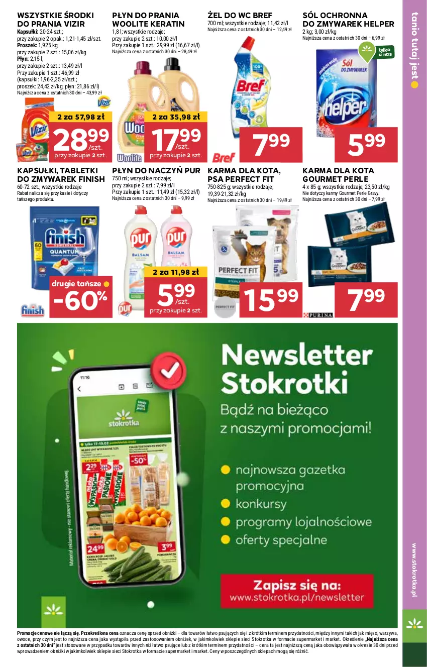 Gazetka promocyjna Stokrotka - Supermarket Opole/Radom - ważna 27.02 do 05.03.2025 - strona 29 - produkty: Bref, Finish, Gra, Mięso, Owoce, Płyn do prania, Pur, Sól, Tablet, Vizir, Warzywa, Woolite