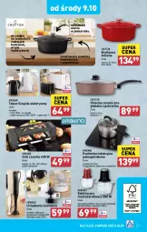 Gazetka promocyjna Aldi - Pełna oferta - Gazetka - ważna od 12.10 do 12.10.2024 - strona 33 - produkty: Pojemnik szklany, Top, Blender ręczny, Blender, Czajnik elektryczny, Rozdrabniacz, Czajnik, Pojemnik, Toster, Wyciskarka, Patelnia ceramiczna, Piekarnik, Patelnia, Grill, Fa