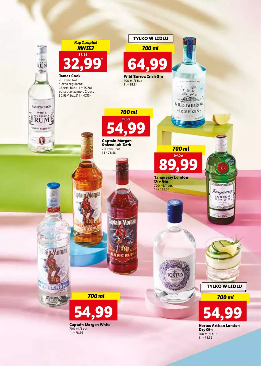 Gazetka promocyjna Lidl - Wina i Alkohole - ważna 08.08 do 22.08.2022 - strona 10 - produkty: Captain Morgan, Gin