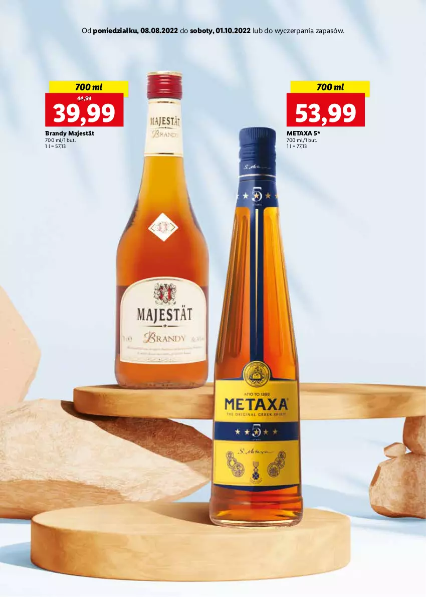 Gazetka promocyjna Lidl - Wina i Alkohole - ważna 08.08 do 22.08.2022 - strona 12 - produkty: Brandy, Metaxa