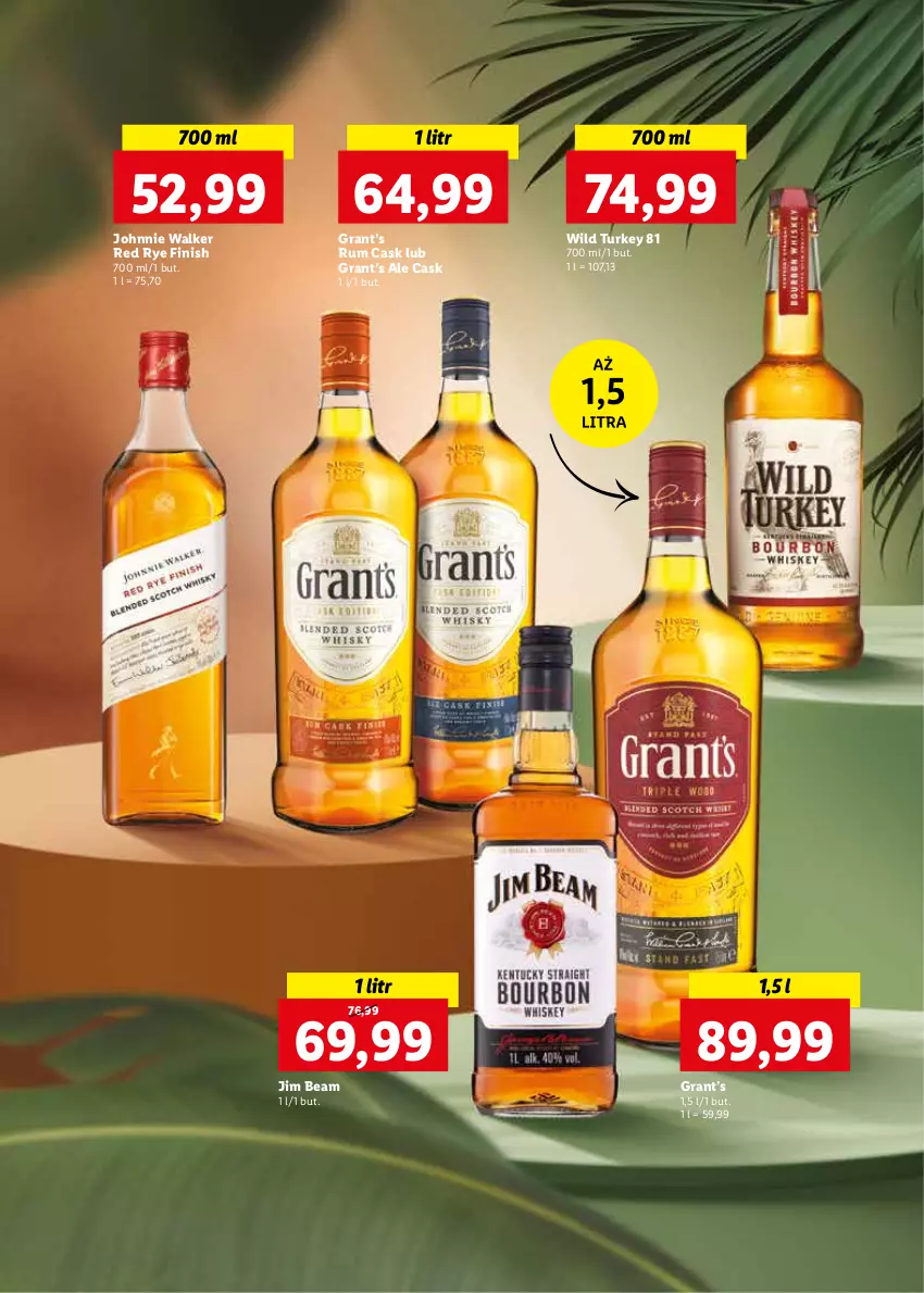 Gazetka promocyjna Lidl - Wina i Alkohole - ważna 08.08 do 22.08.2022 - strona 7 - produkty: Finish, Gra, Jim Beam, Johnnie Walker, Rum, Wild Turkey