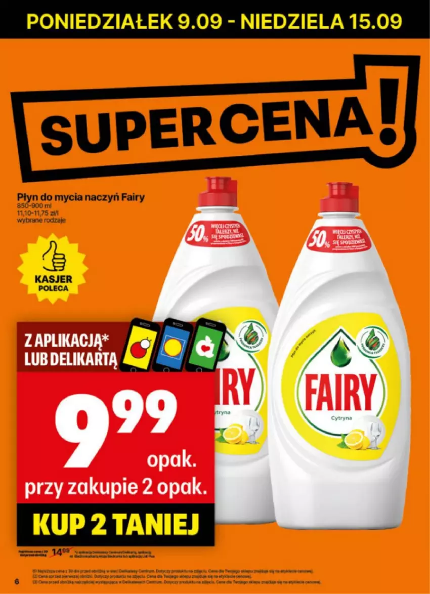 Gazetka promocyjna Delikatesy Centrum - NOWA GAZETKA Delikatesy Centrum od 9 września! 9-15.09.2024 - ważna 09.09 do 15.09.2024 - strona 6 - produkty: Do mycia naczyń, Fa, Fairy, Płyn do mycia, Płyn do mycia naczyń, Rum