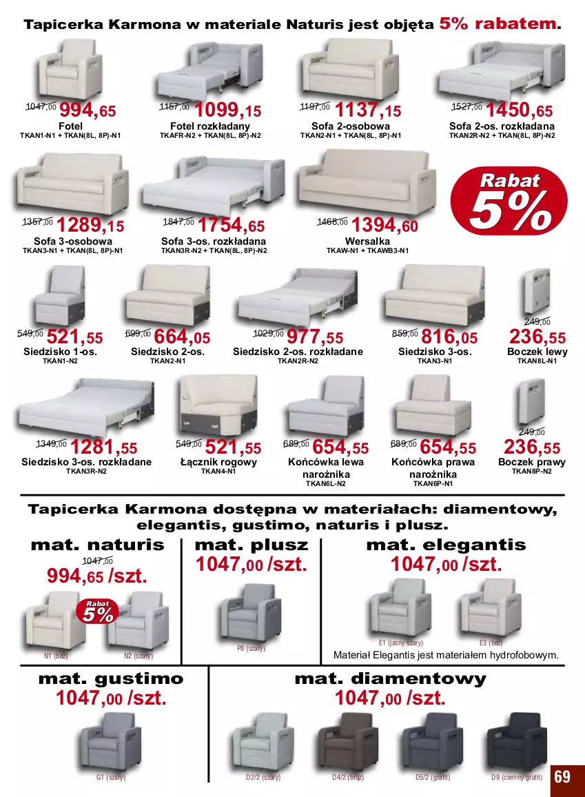 Gazetka promocyjna Bodzio - ważna 01.05 do 30.06.2022 - strona 69 - produkty: Boczek, Fa, Fotel, Gra, Narożnik, Siedzisko, Sofa, Sofa 2-osobowa, Sofa 3-osobowa, Tapicerka, Wersalka