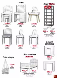 Gazetka promocyjna Bodzio - Gazetka - ważna od 30.06 do 30.06.2022 - strona 85 - produkty: Konsola, Materac, Tera, Regał, Toaletka, Taboret, Półka, Fotel