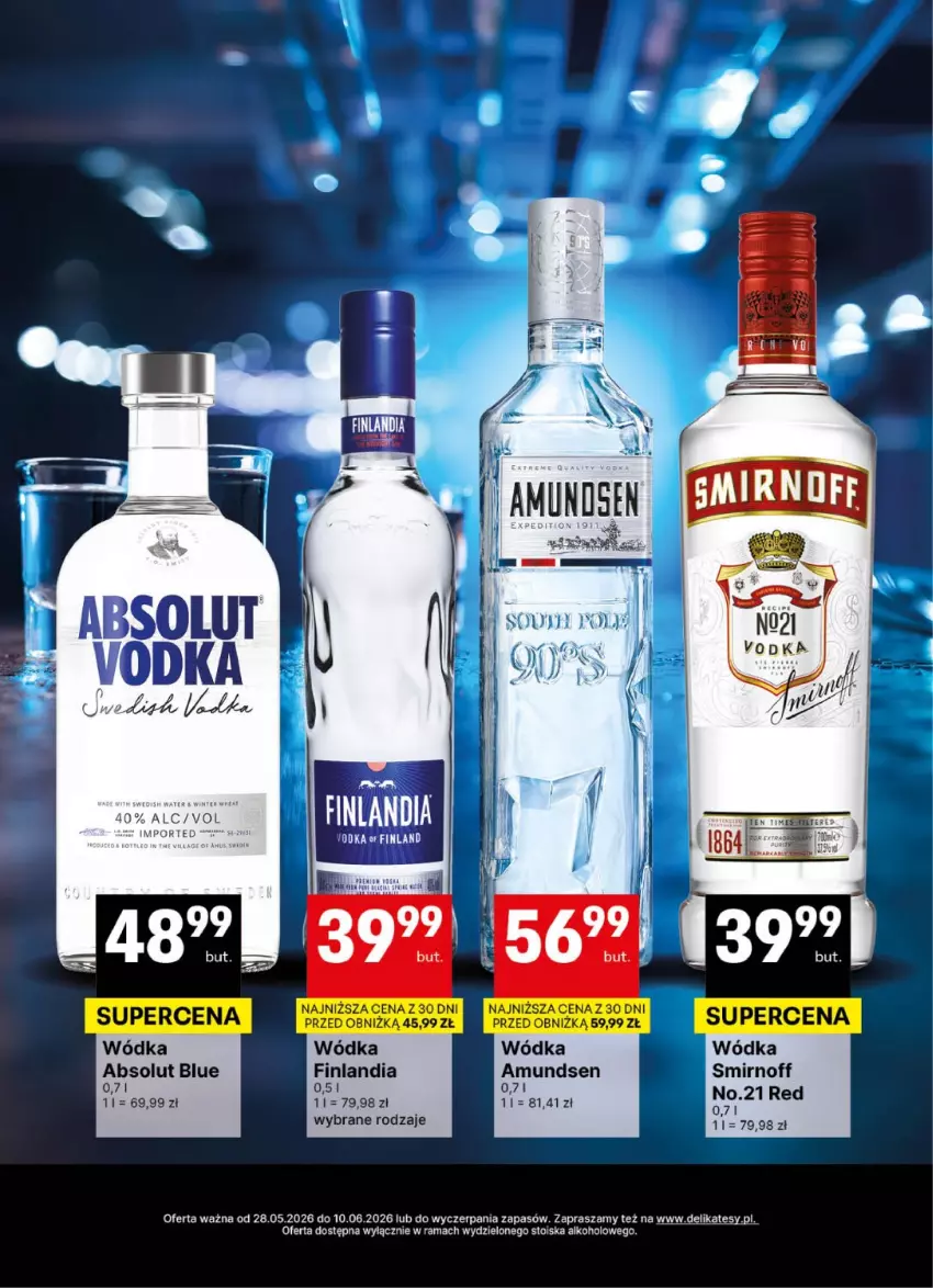Gazetka promocyjna Delikatesy Centrum - Delibarek DC22-DC23 - ważna 28.05 do 10.06.2026 - strona 11 - produkty: Absolut, Amundsen, Finlandia, LG, Rama, Wódka