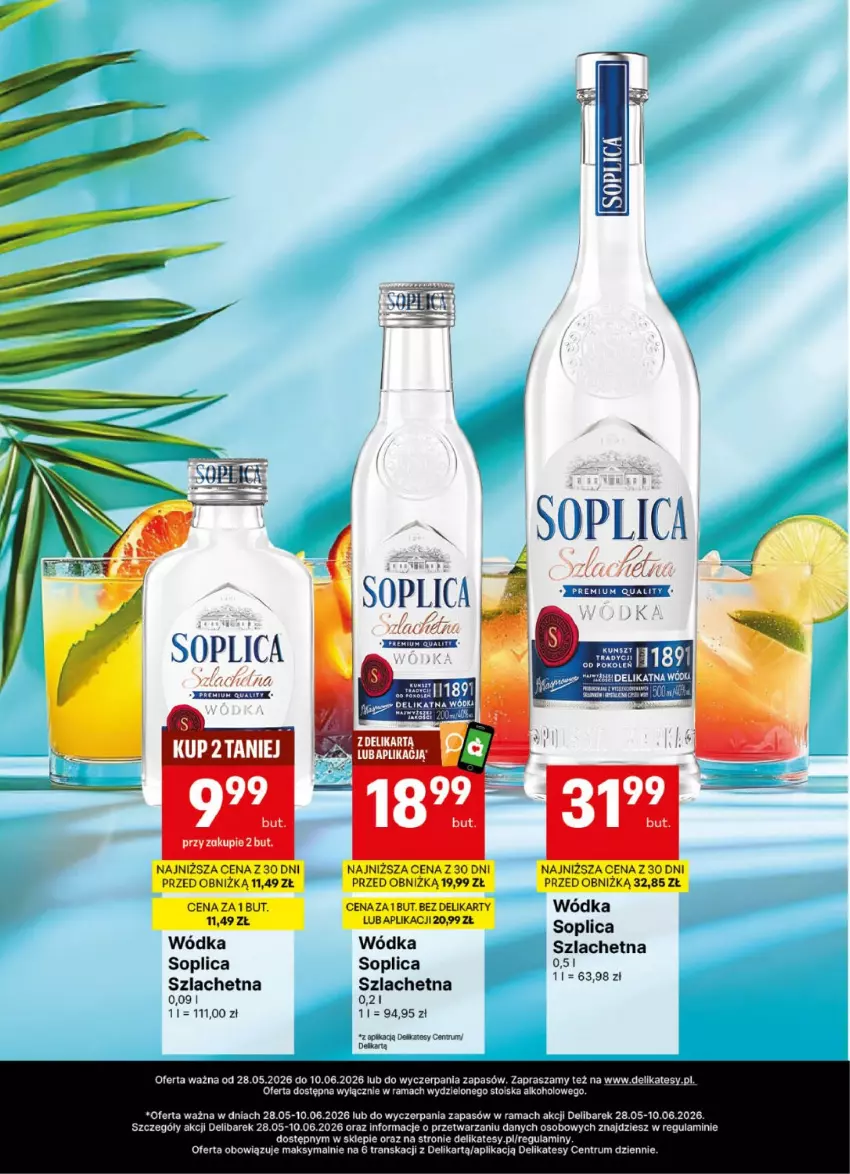 Gazetka promocyjna Delikatesy Centrum - Delibarek DC22-DC23 - ważna 28.05 do 10.06.2026 - strona 9 - produkty: Rama, Rum, Soplica, Tran, Wódka