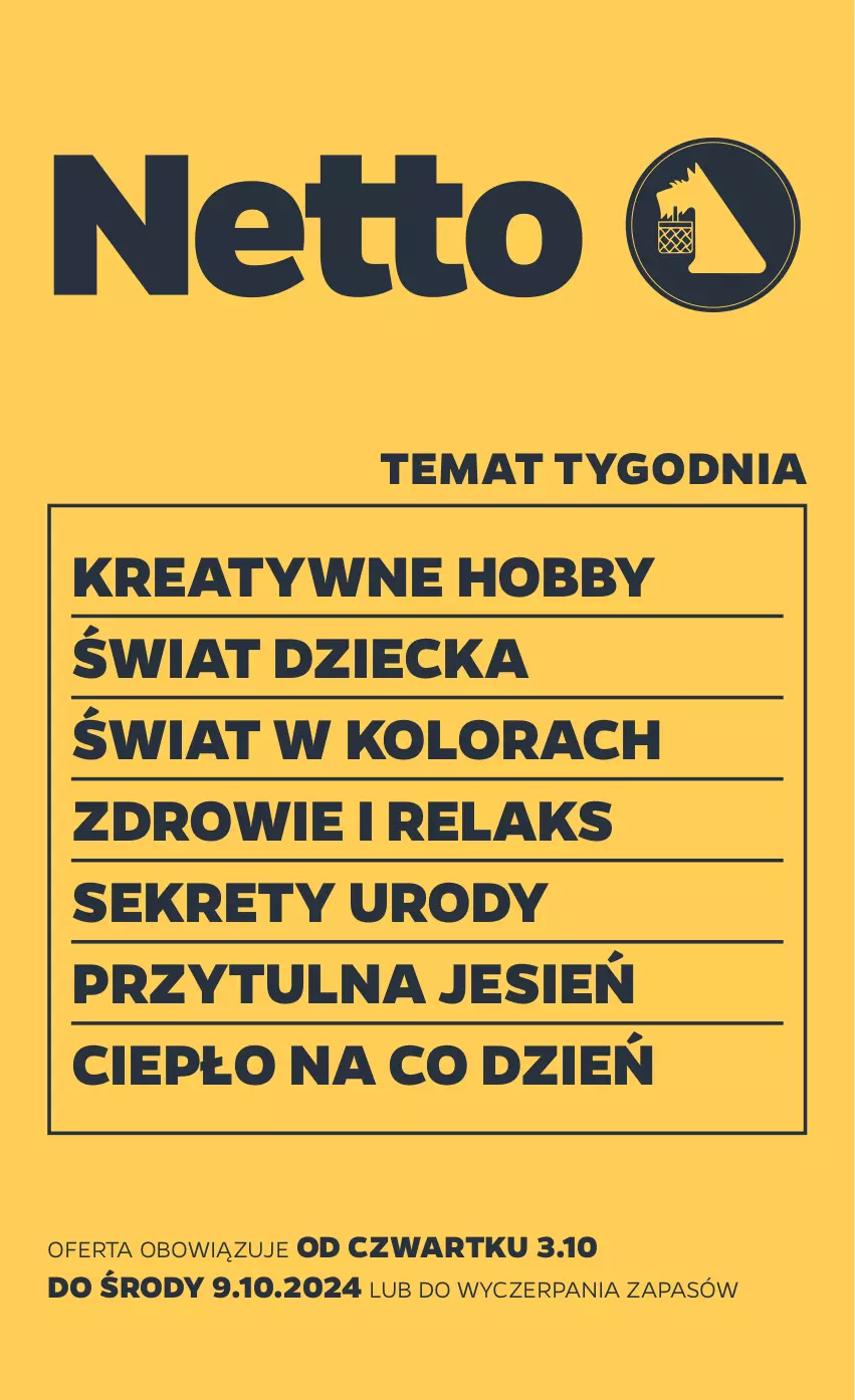 Gazetka promocyjna Netto - Od Czwartku Przemysłowa - ważna 03.10 do 09.10.2024 - strona 1 - produkty: Hobby, Kret, Zdrowie