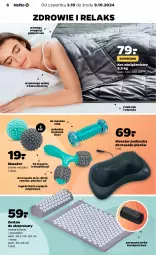 Gazetka promocyjna Netto - Od Czwartku Przemysłowa - Gazetka - ważna od 09.10 do 09.10.2024 - strona 6 - produkty: Por, Koc, Masażer, Zdrowie, Tran, Torba, Sport, Poduszka