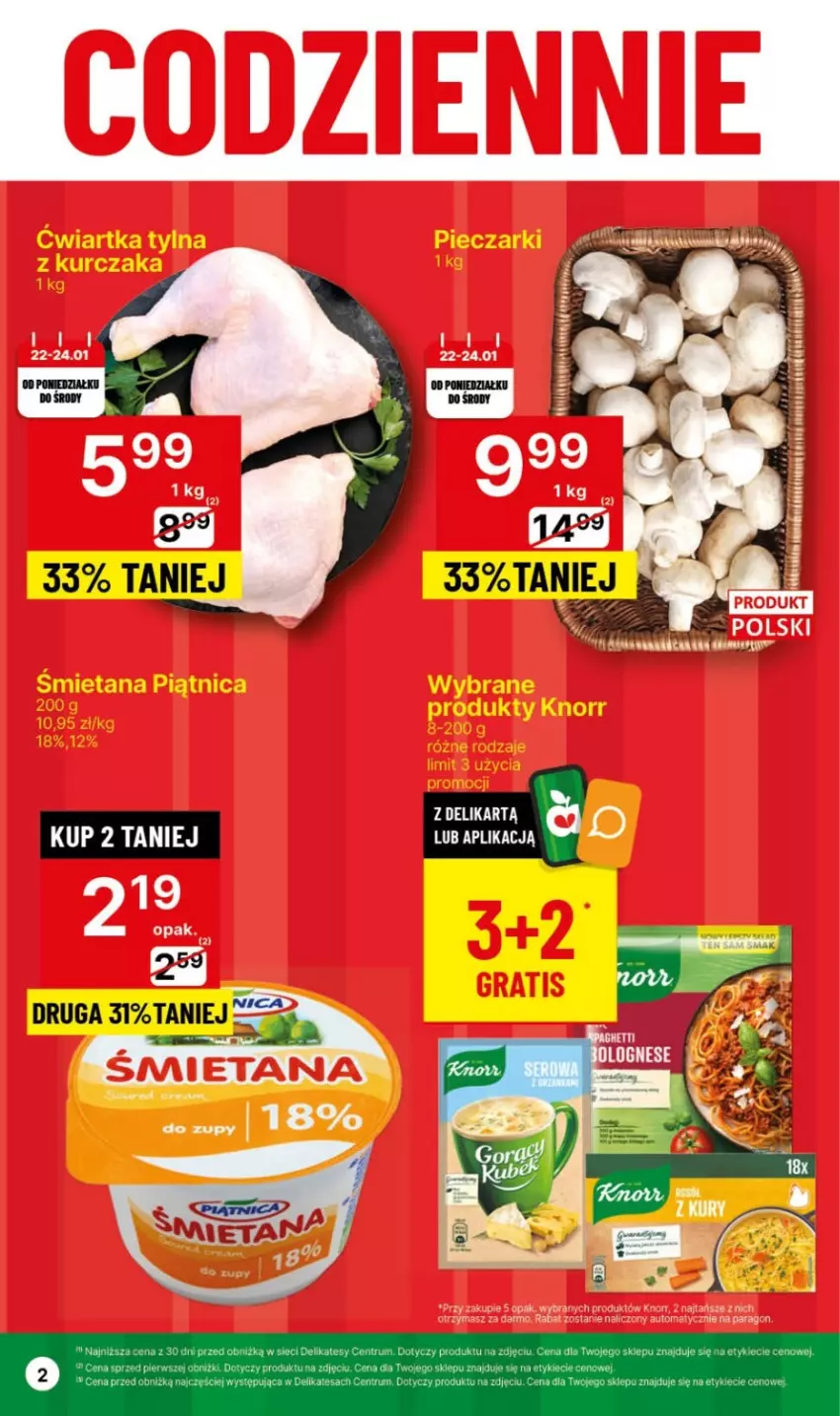 Gazetka promocyjna Delikatesy Centrum - NOWA GAZETKA Delikatesy Centrum od 22 stycznia! 22-28.01.2024 - ważna 22.01 do 28.01.2024 - strona 2 - produkty: Knorr