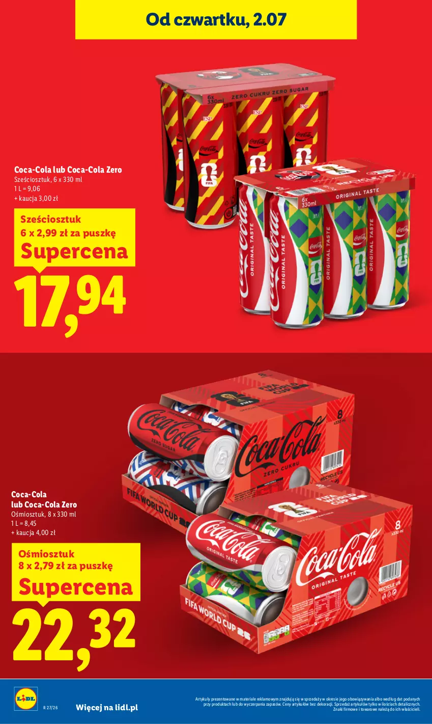 Gazetka promocyjna Lidl - Gazetka ważna od 2.07 do 4.07 - ważna 02.07 do 04.07.2026 - strona 18 - produkty: Coca-Cola