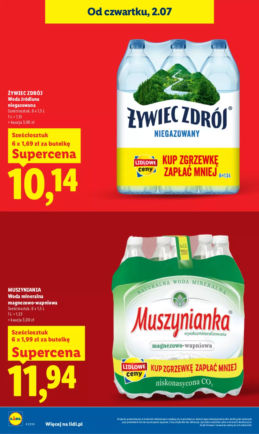 Gazetka promocyjna Lidl - Gazetka ważna od 2.07 do 4.07 - ważna 02.07 do 04.07.2026 - strona 20 - produkty: LANA, Magnez, Mus, Woda, Woda mineralna